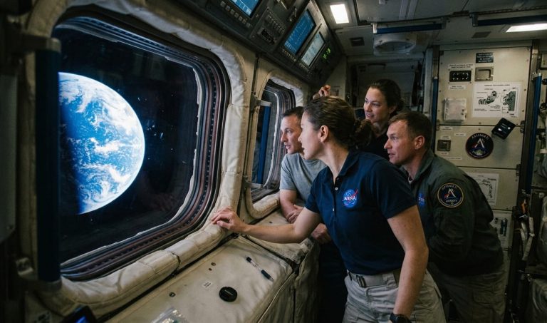 Artemis II astronauts observe