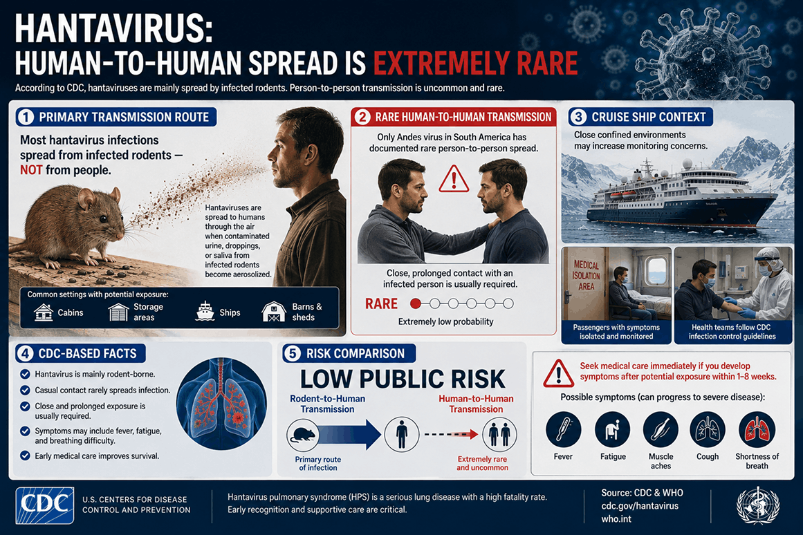 Hantavirus Human to Human Spread Is-Extremely-Rare