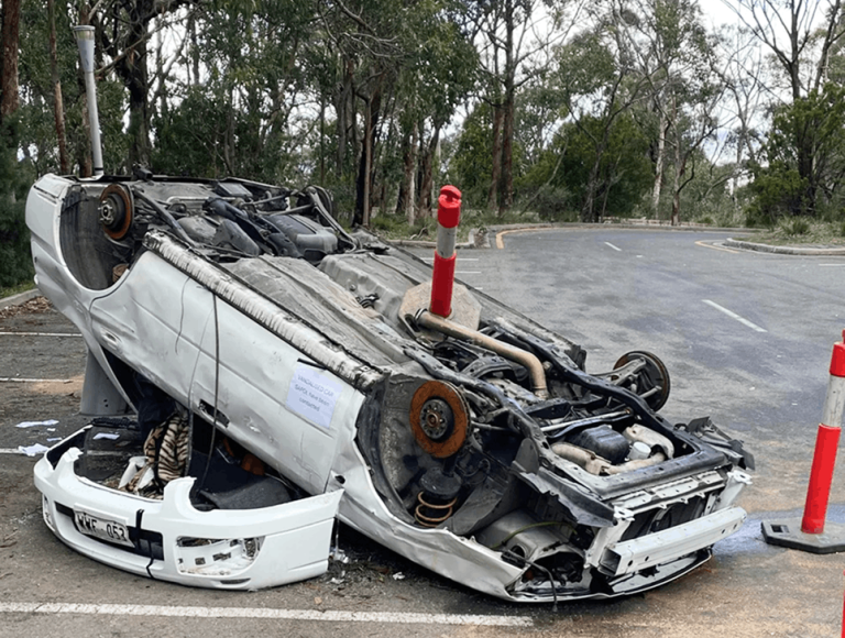 Vandalised Car at Mount Lofty Summit